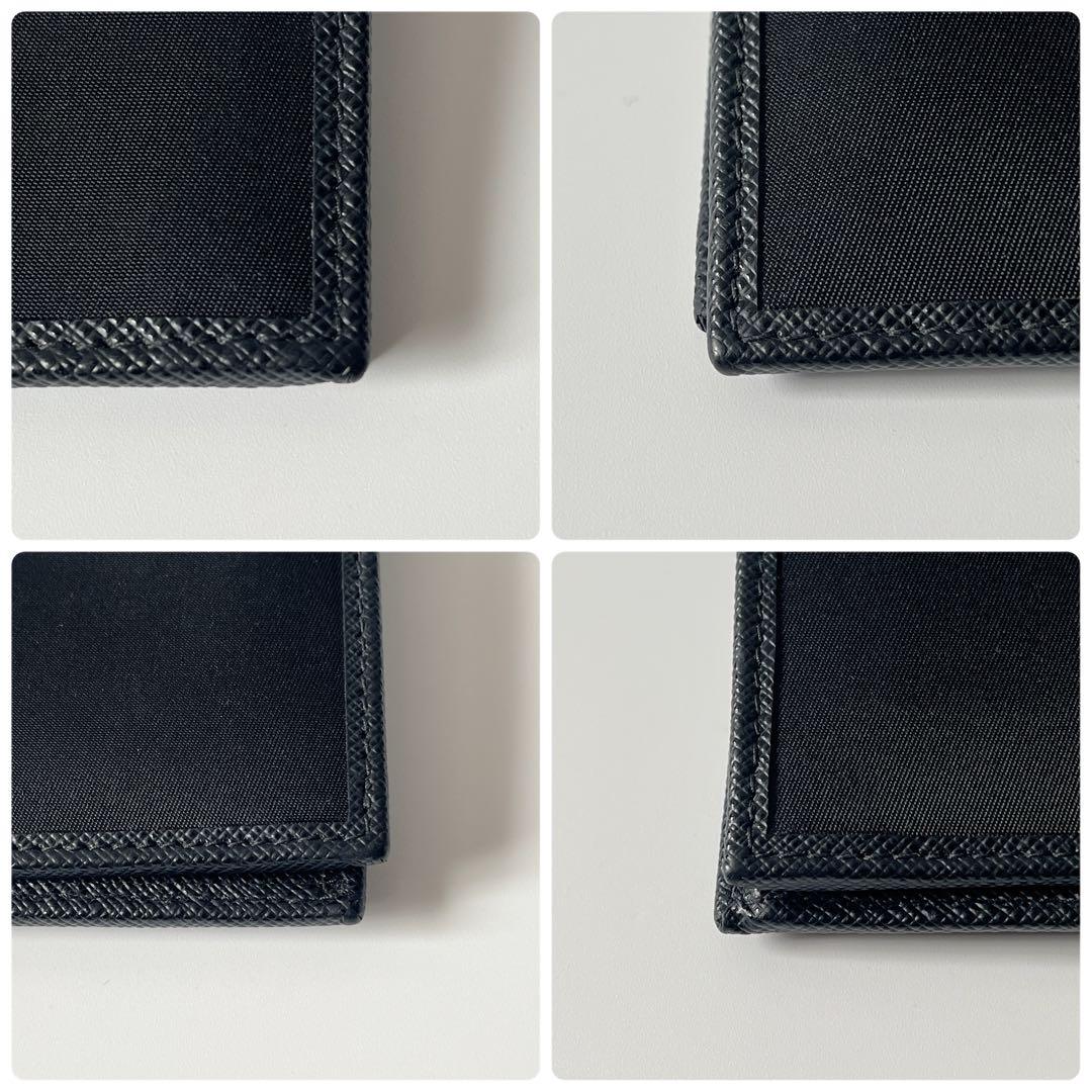 PRADA プラダ　コンパクトウォレット　リナイロン　ブラック 1MV204