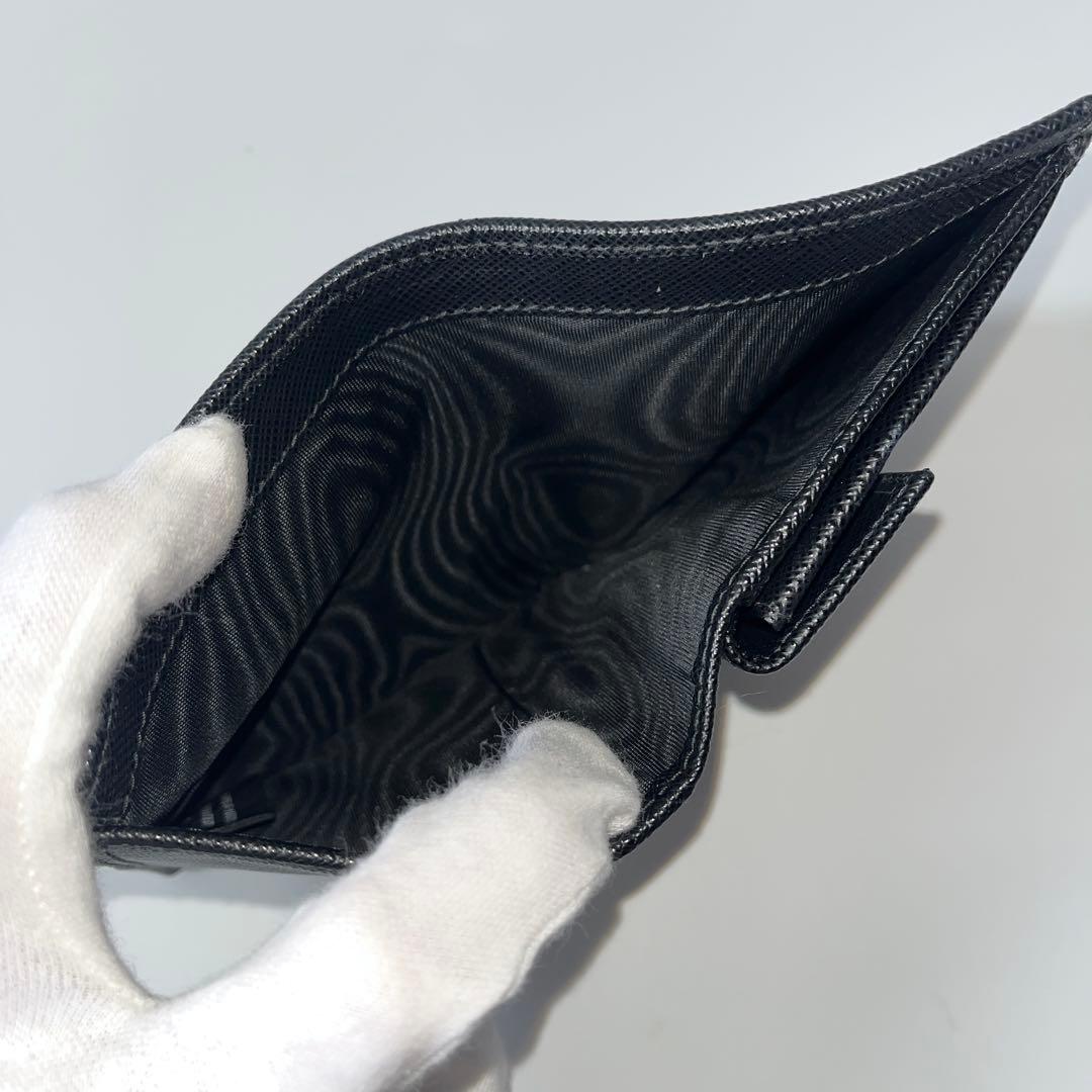 PRADA プラダ　コンパクトウォレット　リナイロン　ブラック 1MV204