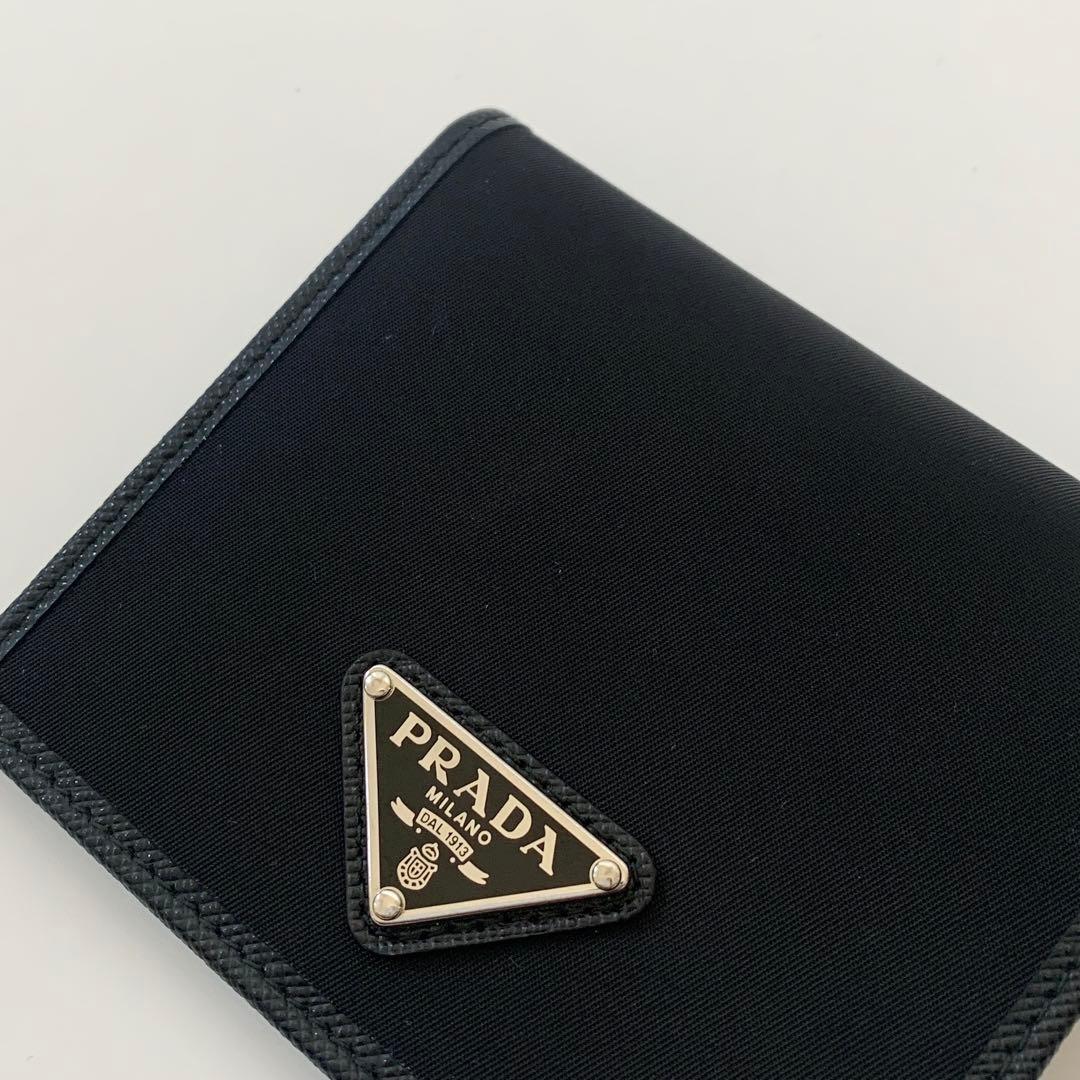 PRADA プラダ　コンパクトウォレット　リナイロン　ブラック 1MV204