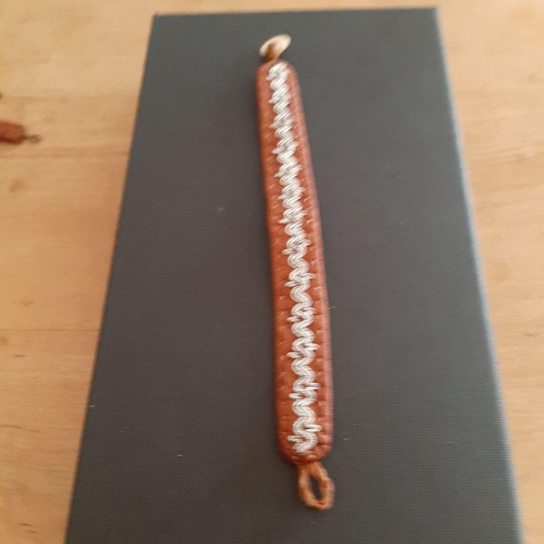 マリアルドマン サーミブレスレット ブラウン×シルバー