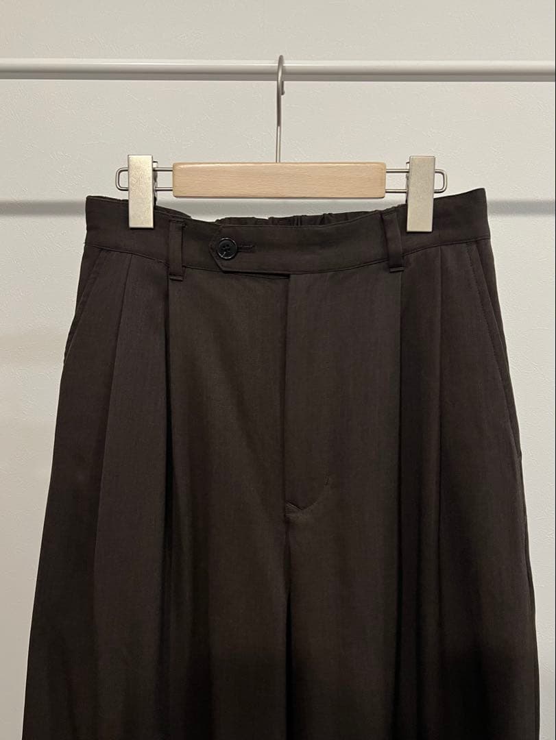 juha エアーツイルワイドパンツ　ブラウン size3