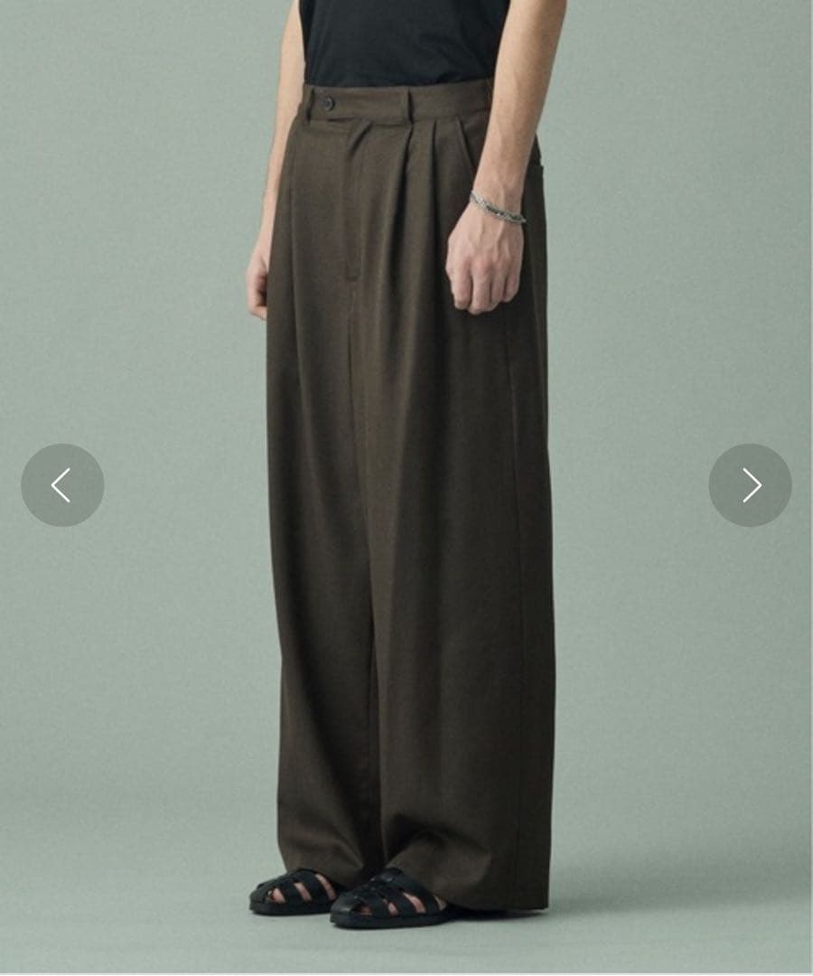 juha エアーツイルワイドパンツ　ブラウン size3