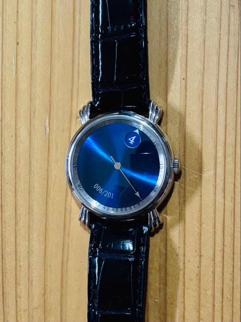ハ*ン様 独立時計師 ヴィンセント・カラブレーゼ バラディン ブルー　純正革ベル