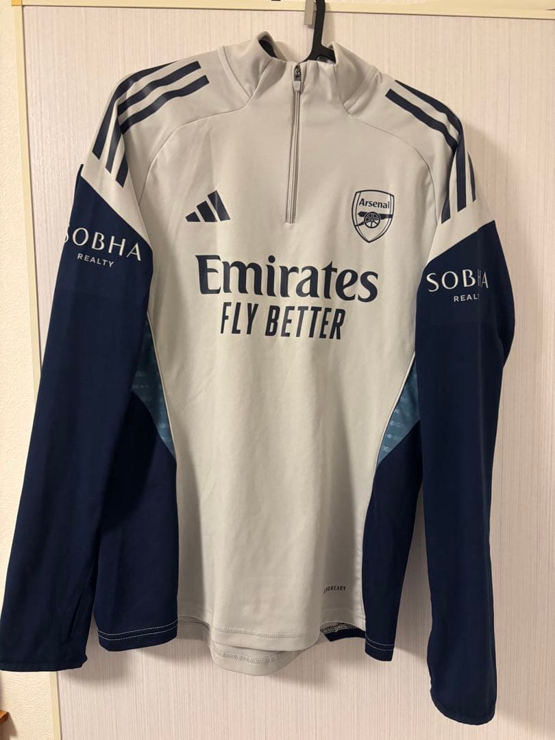 アーセナル 25-26トレーニングトップ M/ホワイトグレー