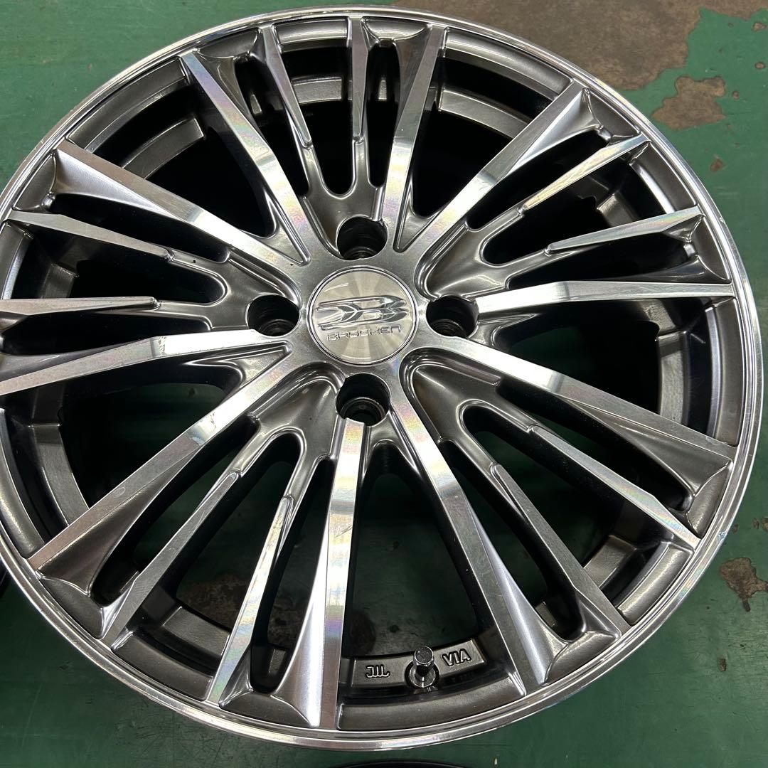 中古アルミ16X6.5　4穴　レイズマルカ　ブロッケン　カローラ、アクア、ヤリス