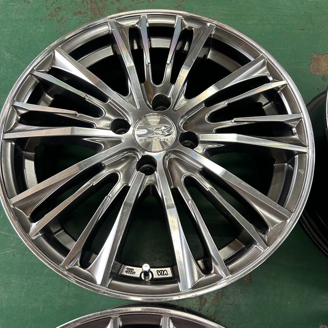 中古アルミ16X6.5　4穴　レイズマルカ　ブロッケン　カローラ、アクア、ヤリス