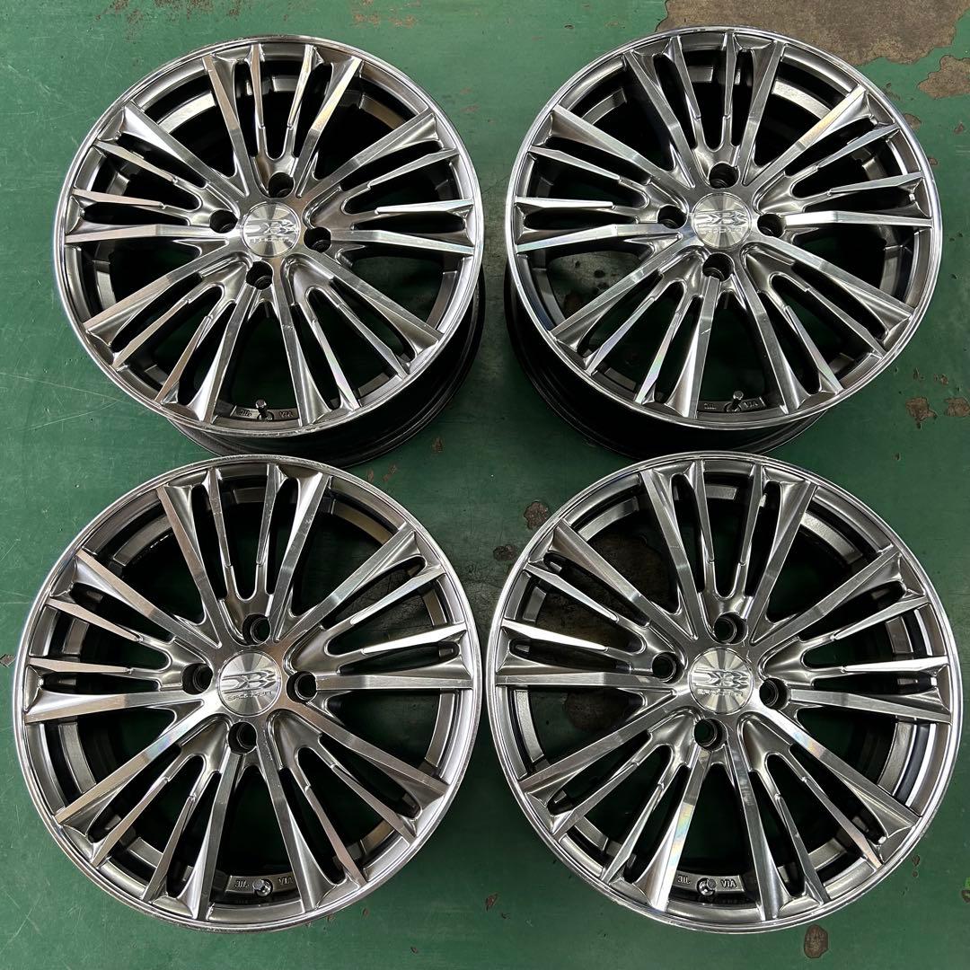 中古アルミ16X6.5　4穴　レイズマルカ　ブロッケン　カローラ、アクア、ヤリス