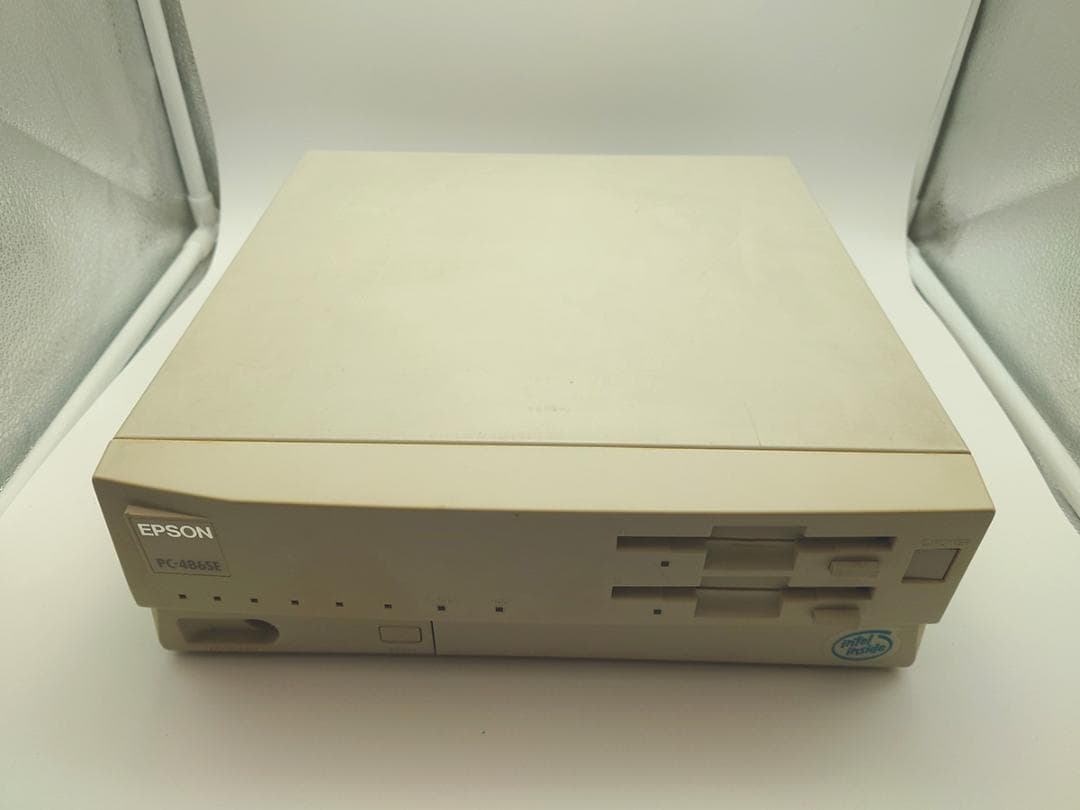 EPSON PC-486SE キーボード バッテリー電池交換 電源ACアダプタ化