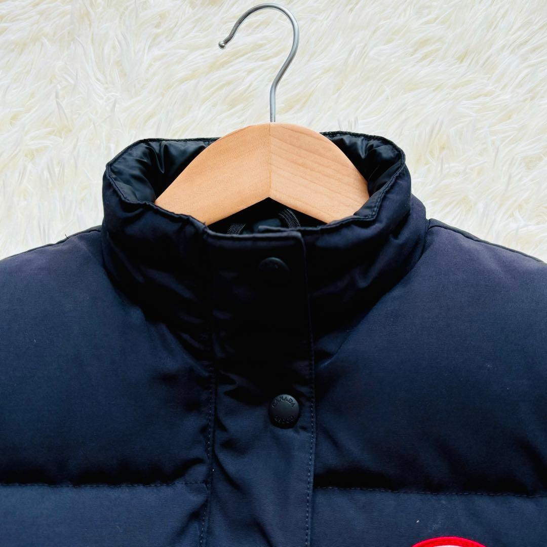 美品‼︎ カナダグース フリースタイルクルーベスト ダウン 黒 大きいサイズ M