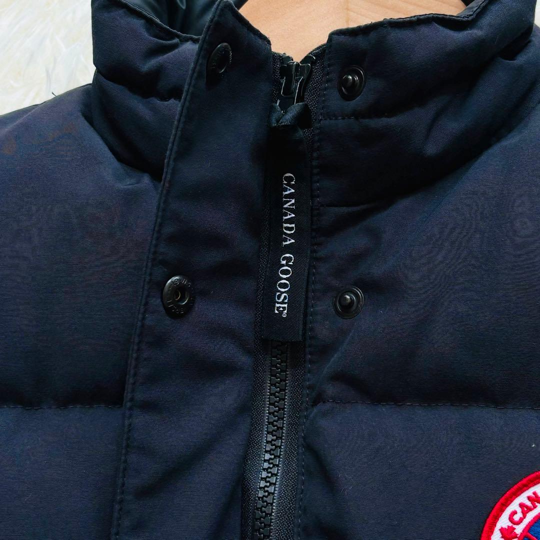 美品‼︎ カナダグース フリースタイルクルーベスト ダウン 黒 大きいサイズ M