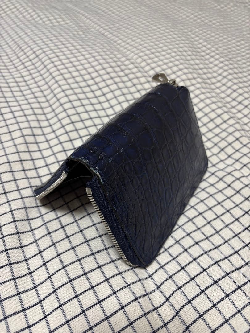 ITTI イッチ 財布　クロコダイル　INDIGO