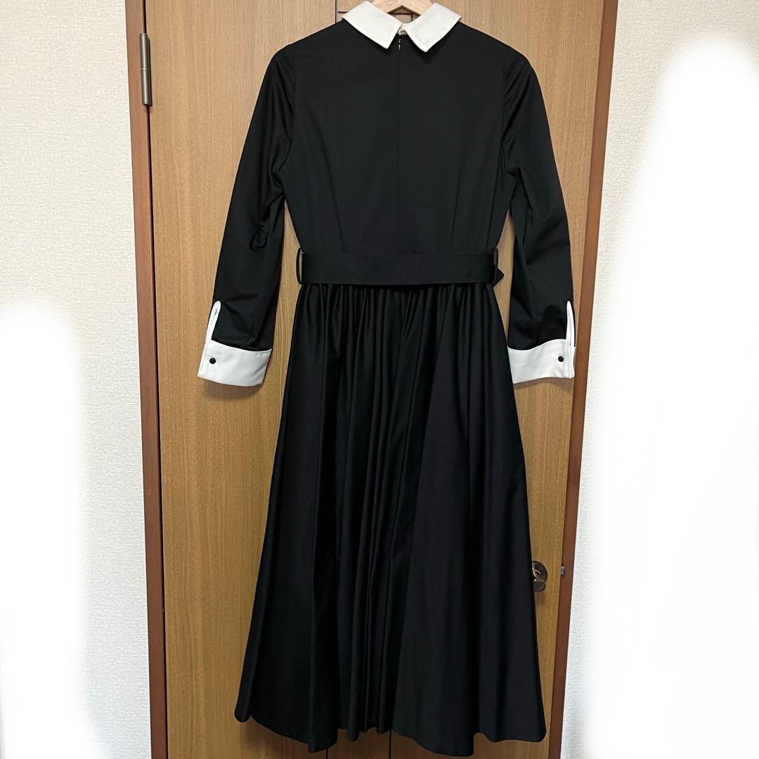 foufou ドレス#32 ダブルカフスバイカラーワンピース