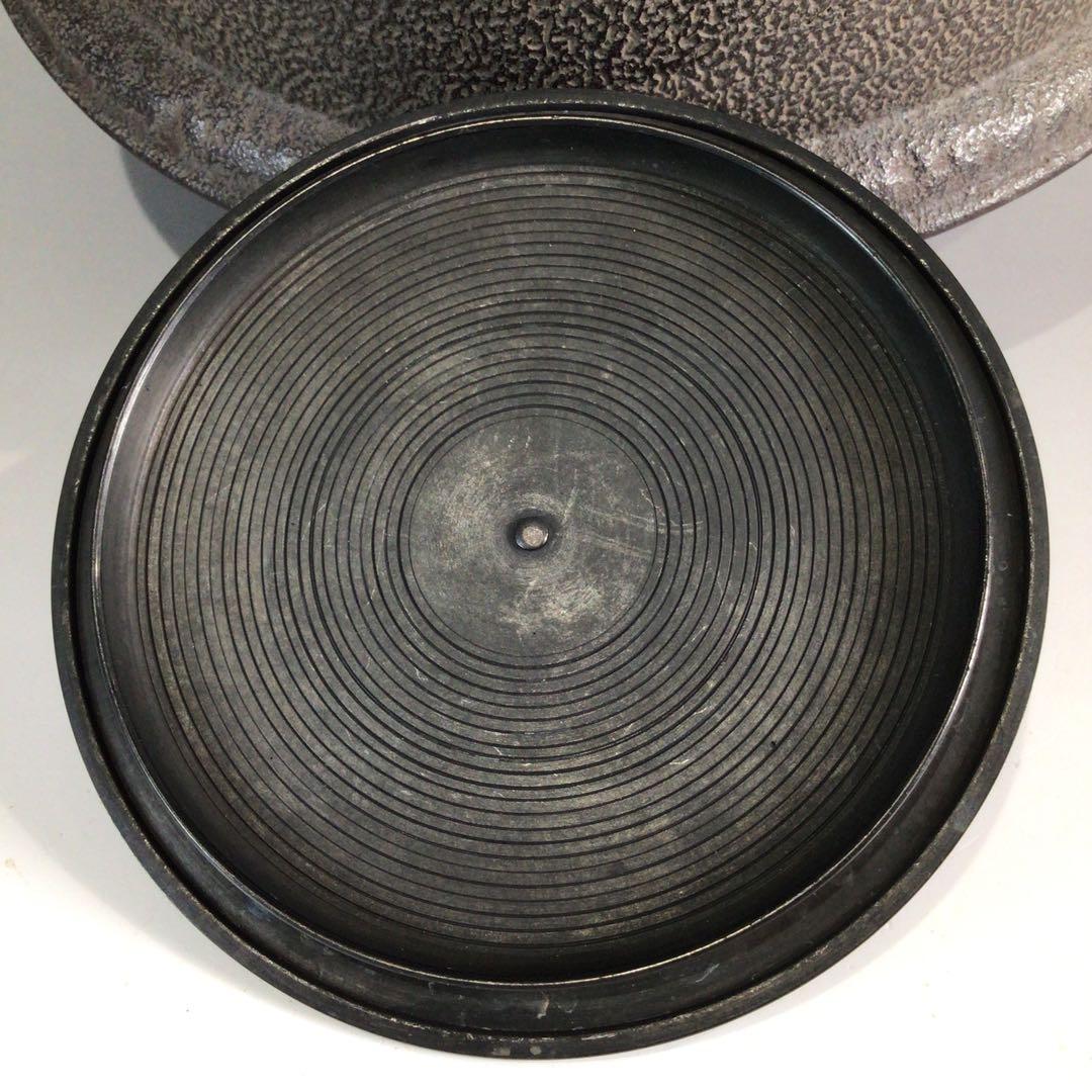 Ｐ５２　茶釜　『人間国宝　高橋敬典造』『真形羽釜』　共箱　茶道具