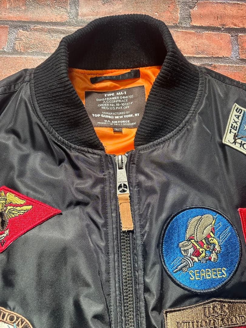TOP GUN USAF MA-1 フライトジャケット L