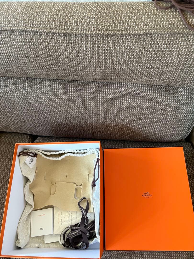 極美品 エルメスバーキン25 バッグ 空箱　巾着カバー フェルト 保護布　セット
