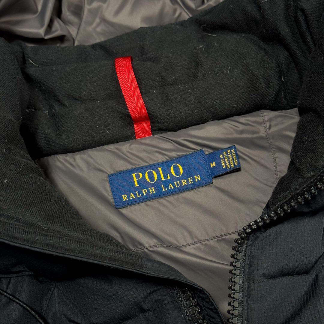 美品 ポロラルフローレン 近代モデル ダウンベスト ブラック ポニー刺繍 M