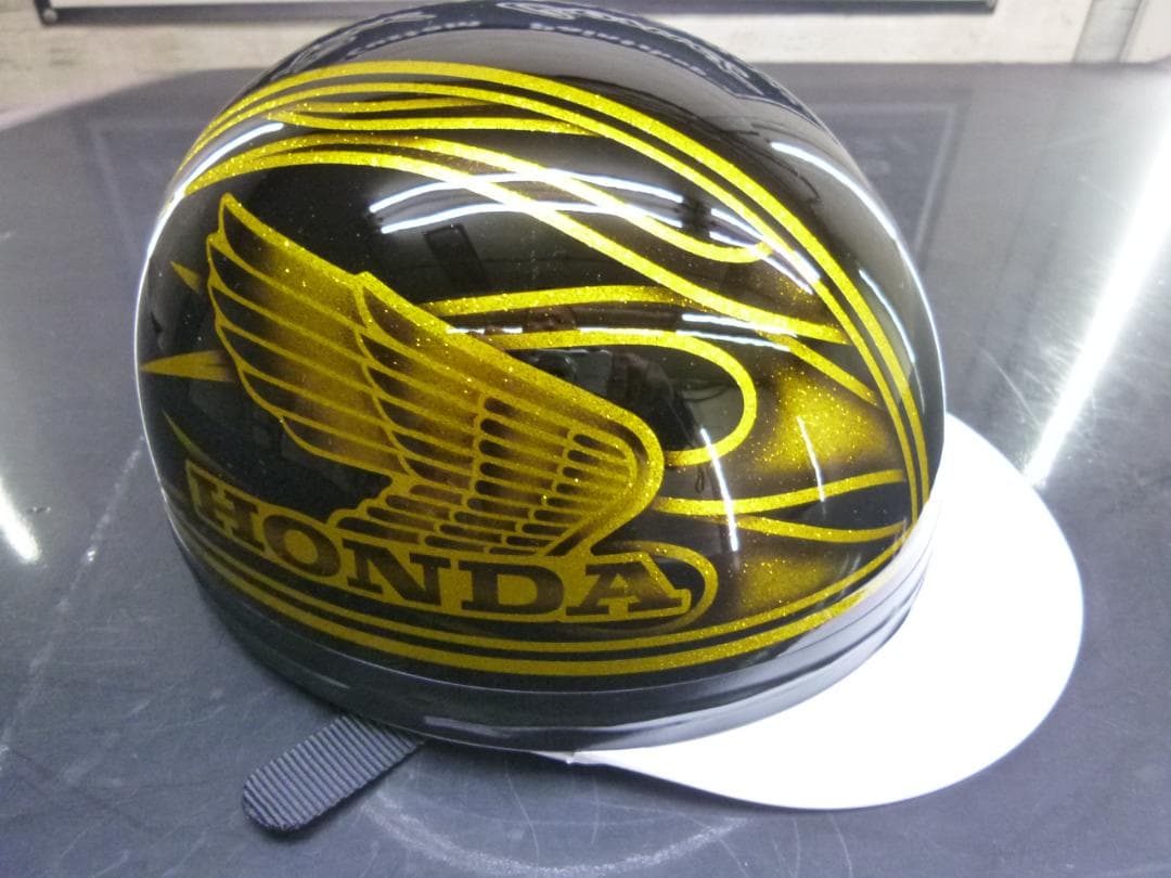 三つボタン‼送料込！！カスタムコルク半　ホンダ　ファイヤーラメ最安値206