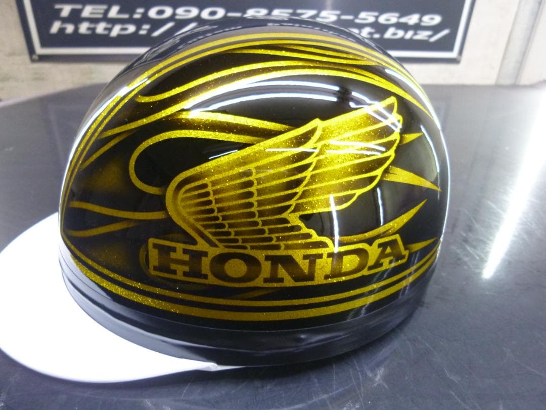 三つボタン‼送料込！！カスタムコルク半　ホンダ　ファイヤーラメ最安値206