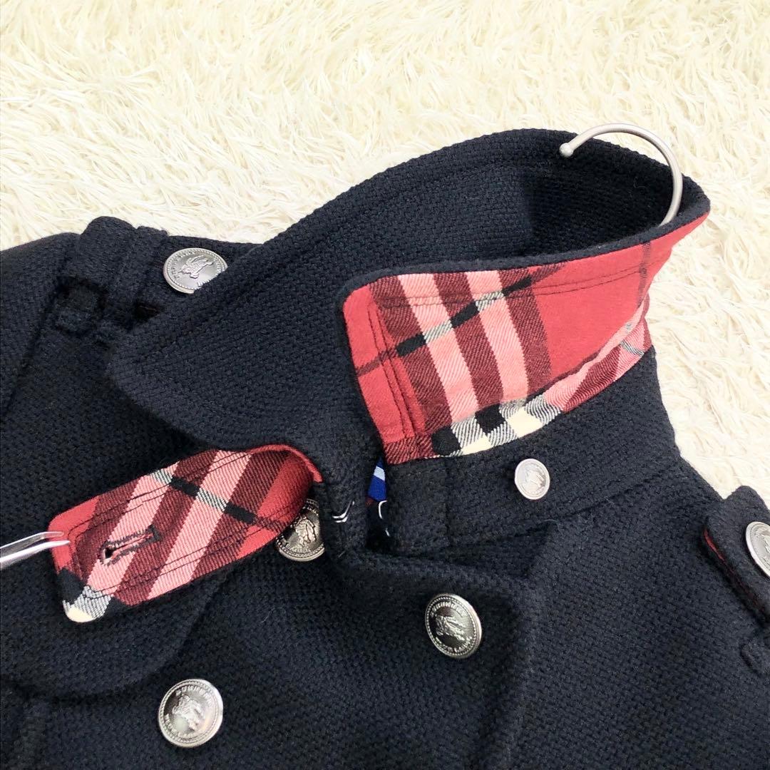 希少・美品✨バーバリーブルーレーベル ピーコート ナポレオン ジャケット 黒 M