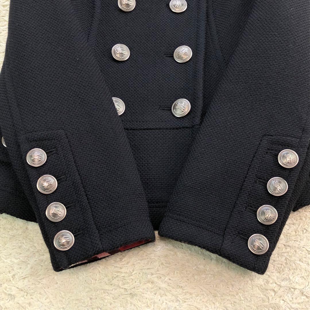 希少・美品✨バーバリーブルーレーベル ピーコート ナポレオン ジャケット 黒 M