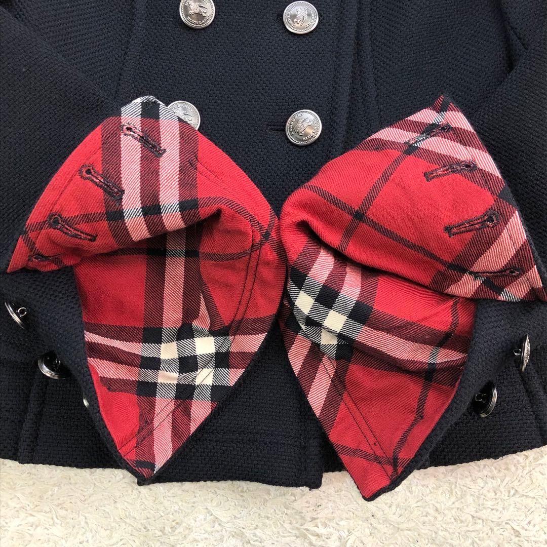 希少・美品✨バーバリーブルーレーベル ピーコート ナポレオン ジャケット 黒 M