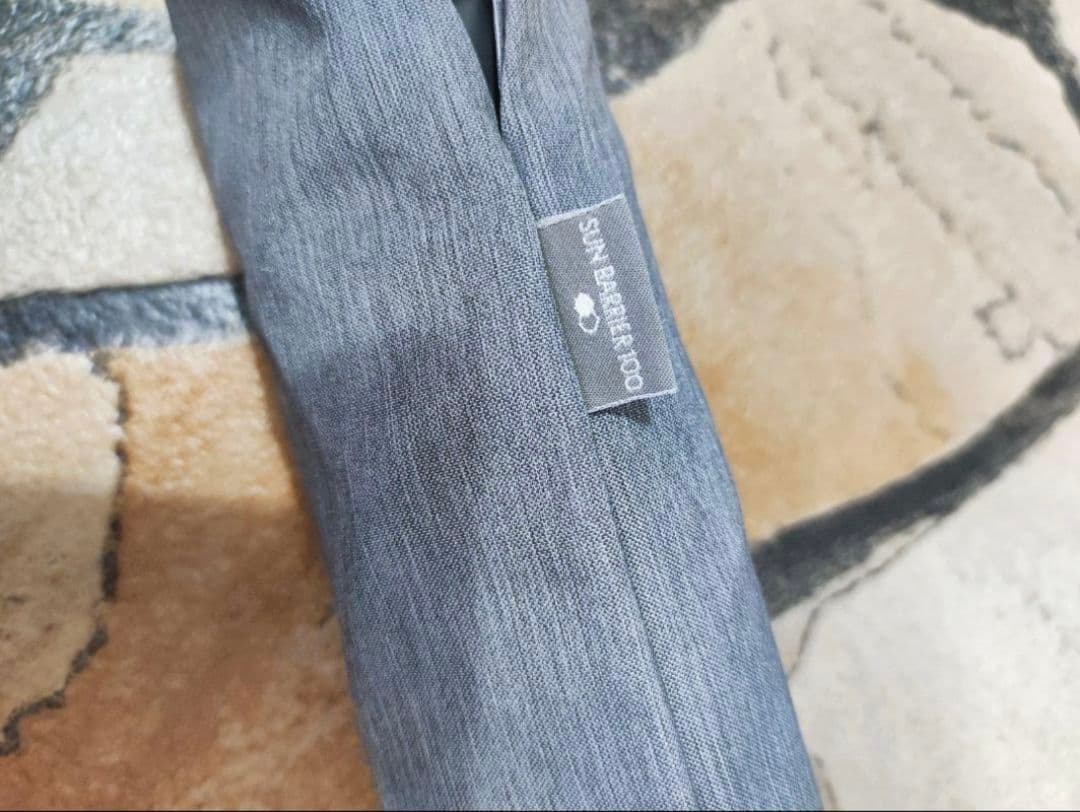 サンバリア100　日傘　2段折り フロスト グレー