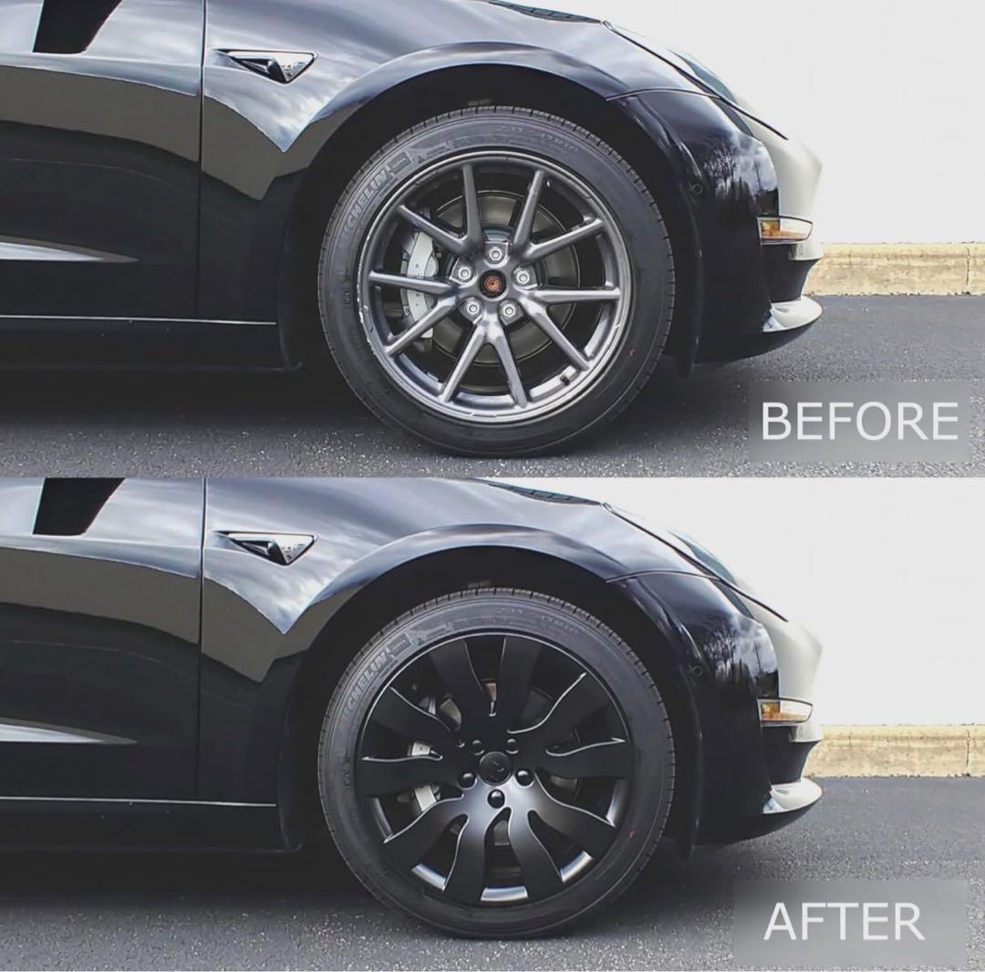 Anything テスラ18インチホイールカバー正規品　オービタルブラック