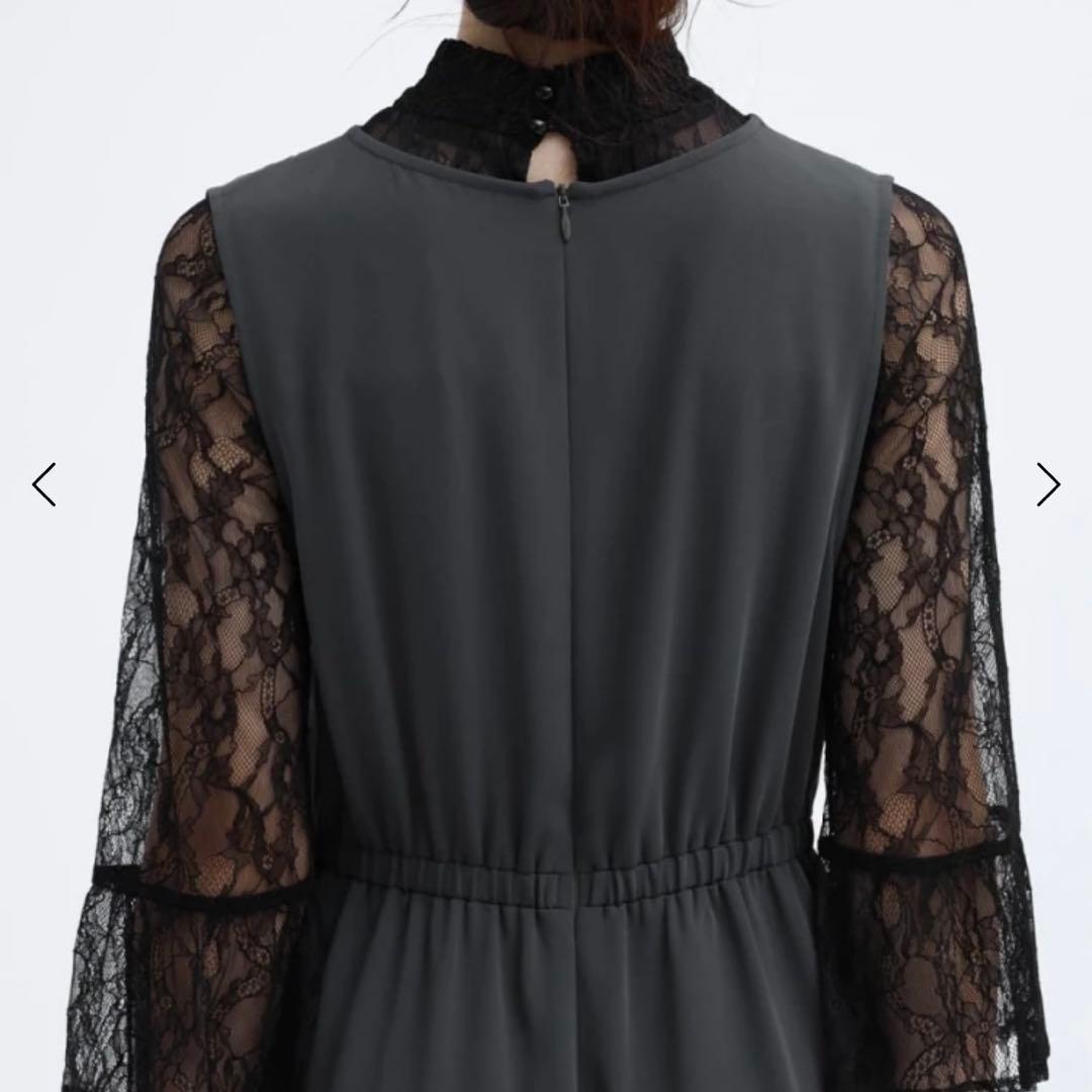 ヤマダヤ　Rire Fete レースブラウス✕オールインワンレイヤードドレス