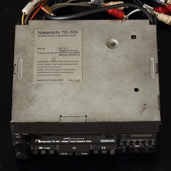 【当時物希少】Nakamichi TD-500モバイルチューナー/カセットデッキ