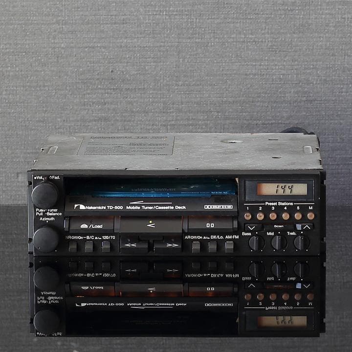【当時物希少】Nakamichi TD-500モバイルチューナー/カセットデッキ