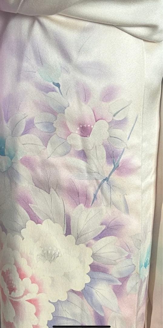 振袖セット　淡い　クリーム地　かわいい