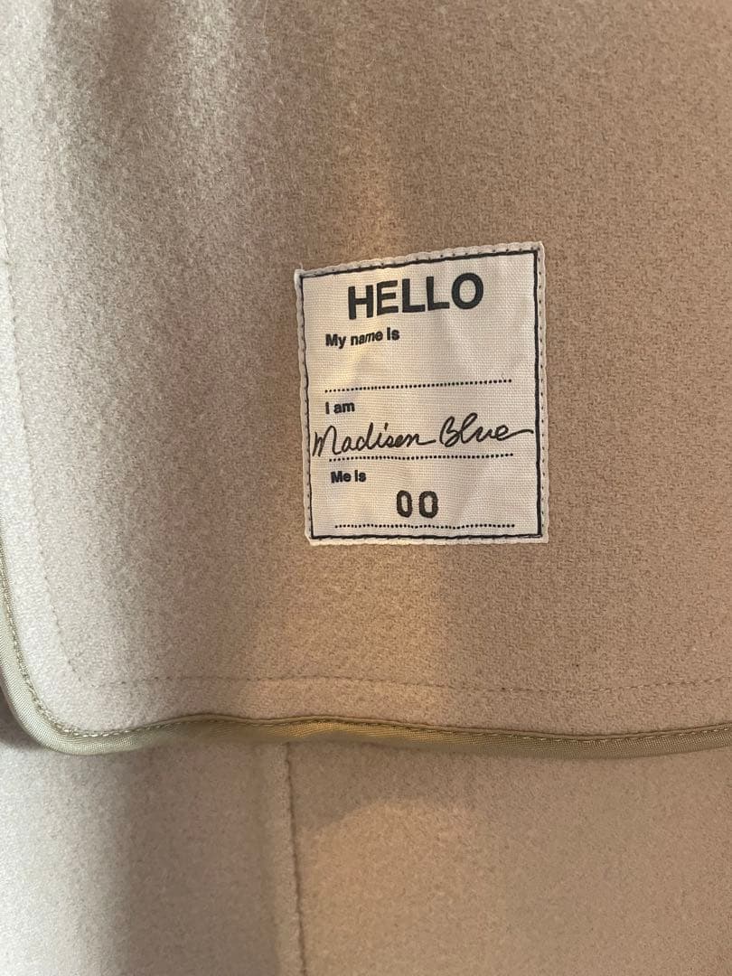 Madison Blue ベージュ ダブルブレスト チェスターコート