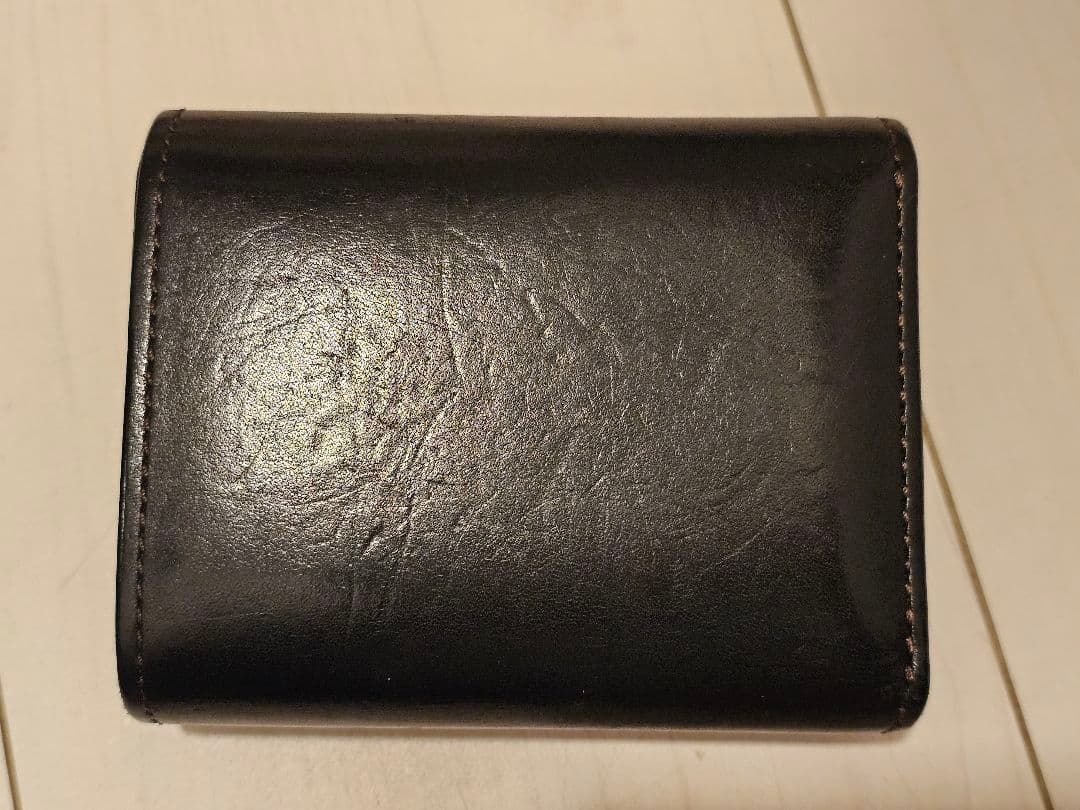 最終値下げ！WILD SWANS 三つ折り財布　ブラック　イーノ　レザー　eno