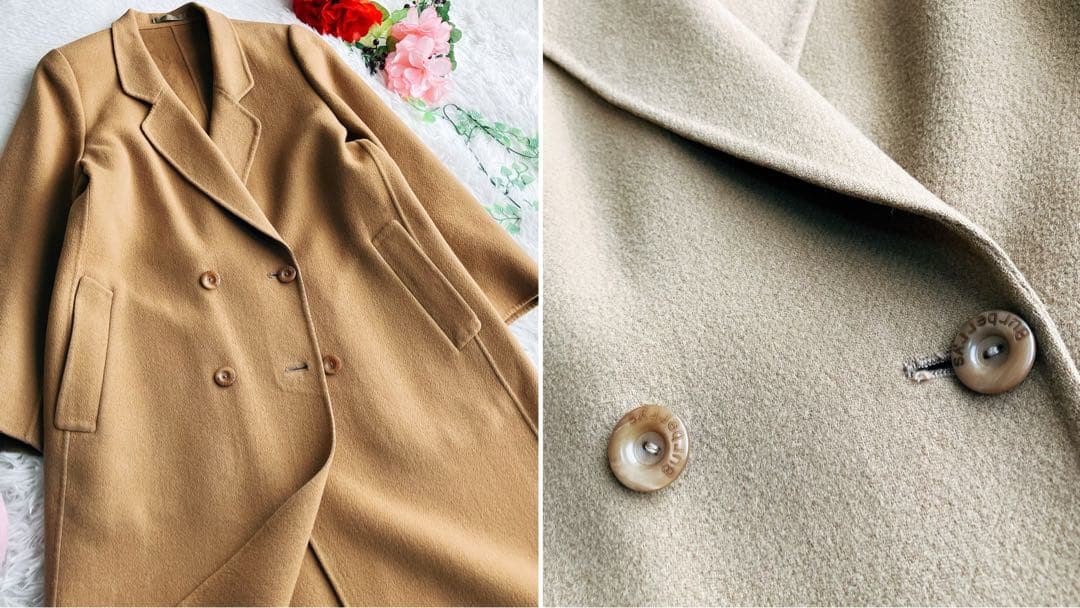 BURBERRY バーバリー★ダブルフェイス カシミヤ ダブルチェスターコート