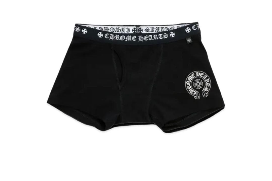 新品未使用 CHROME HEARTS ボクサーパンツ 黒×白 M