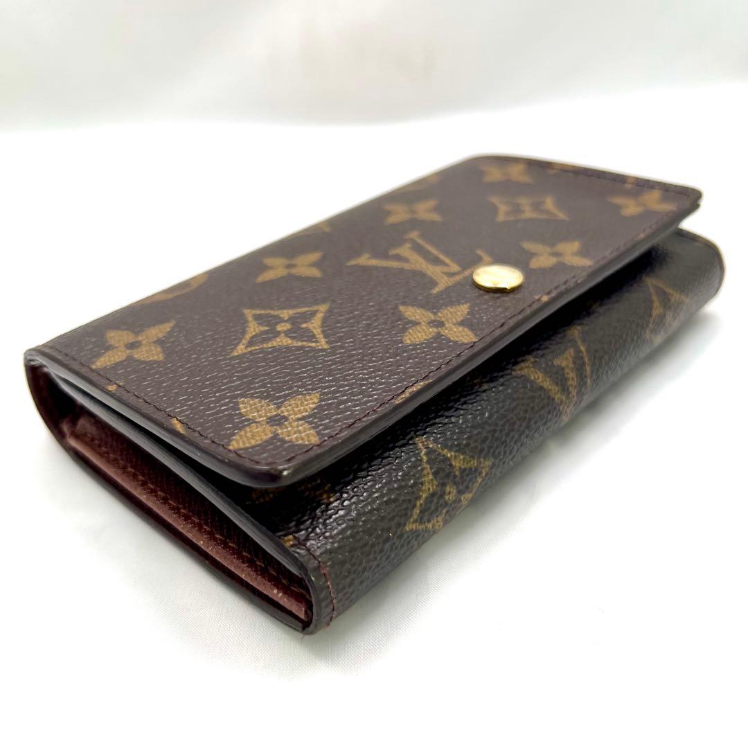 【美品】 ルイヴィトン モノグラム ポルトモネジップ M61738二つ折財布