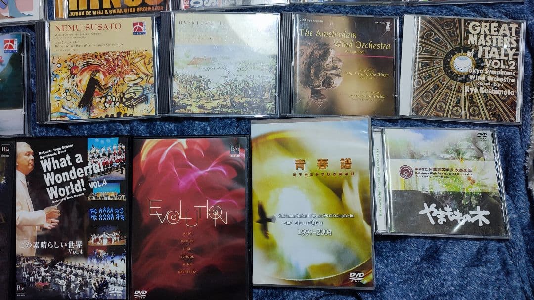 吹奏楽　CD 36枚セット＋CD BOX＋　DVD 5枚セット＋書籍2冊