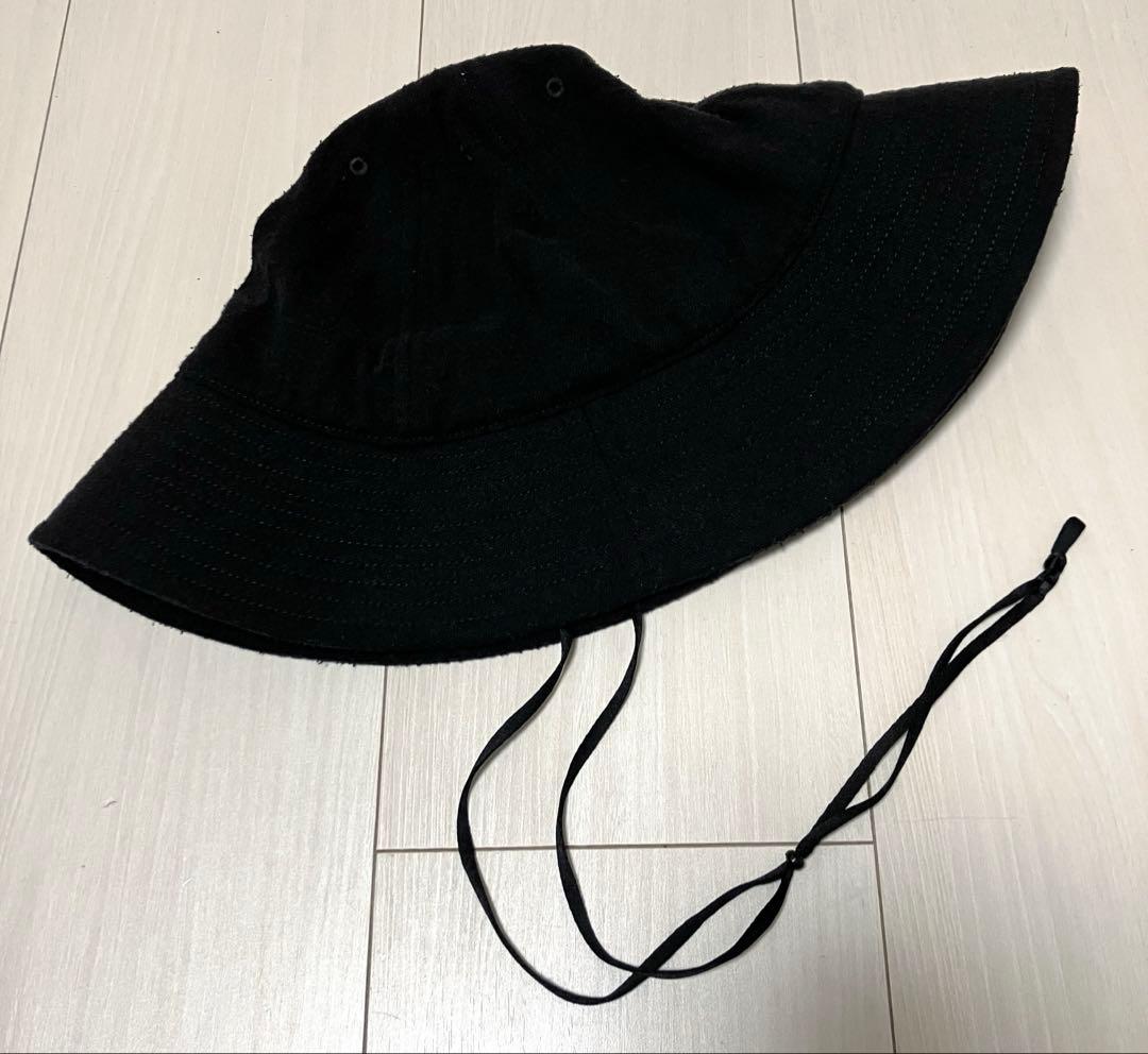 【25SS】comoli シルクネップ ハット　ブラック