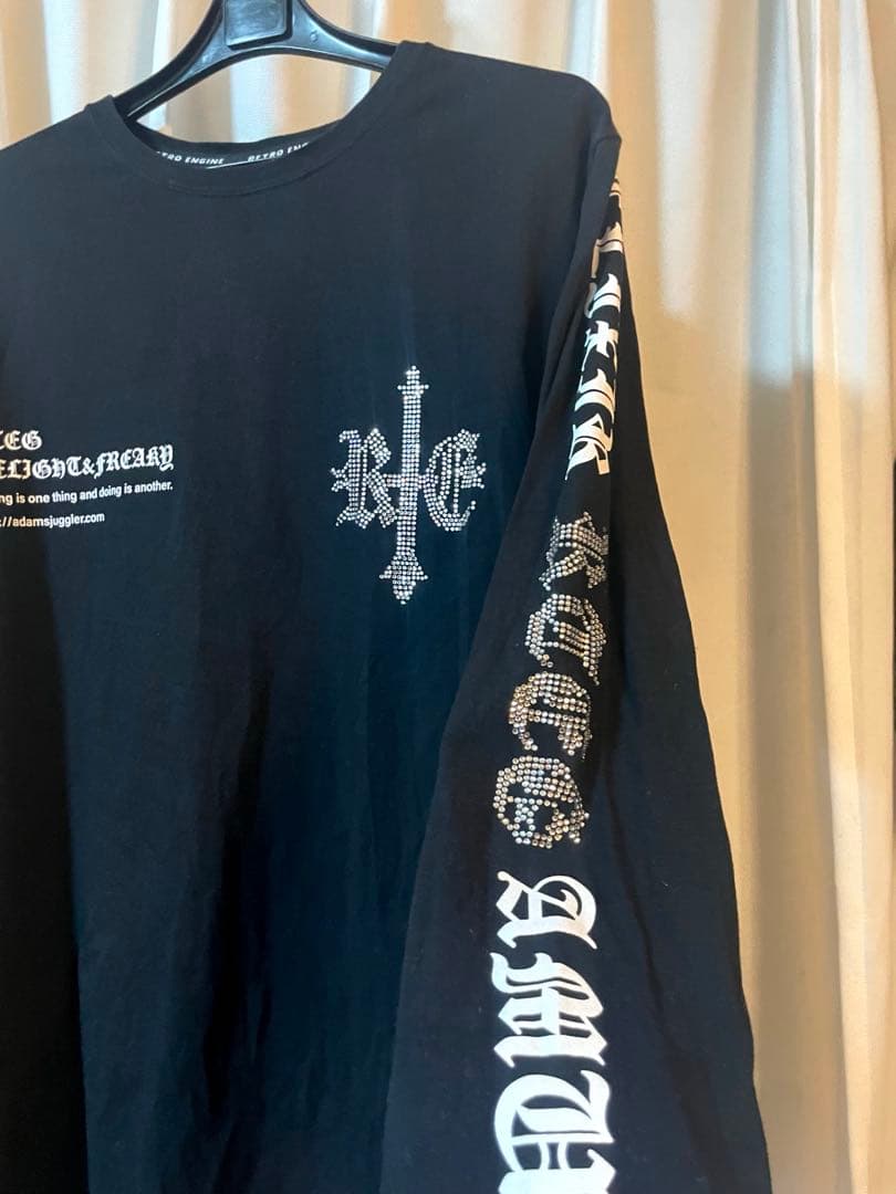 アダムスジャグラー ラインストーン ロンT S 完売品 最終値下げ