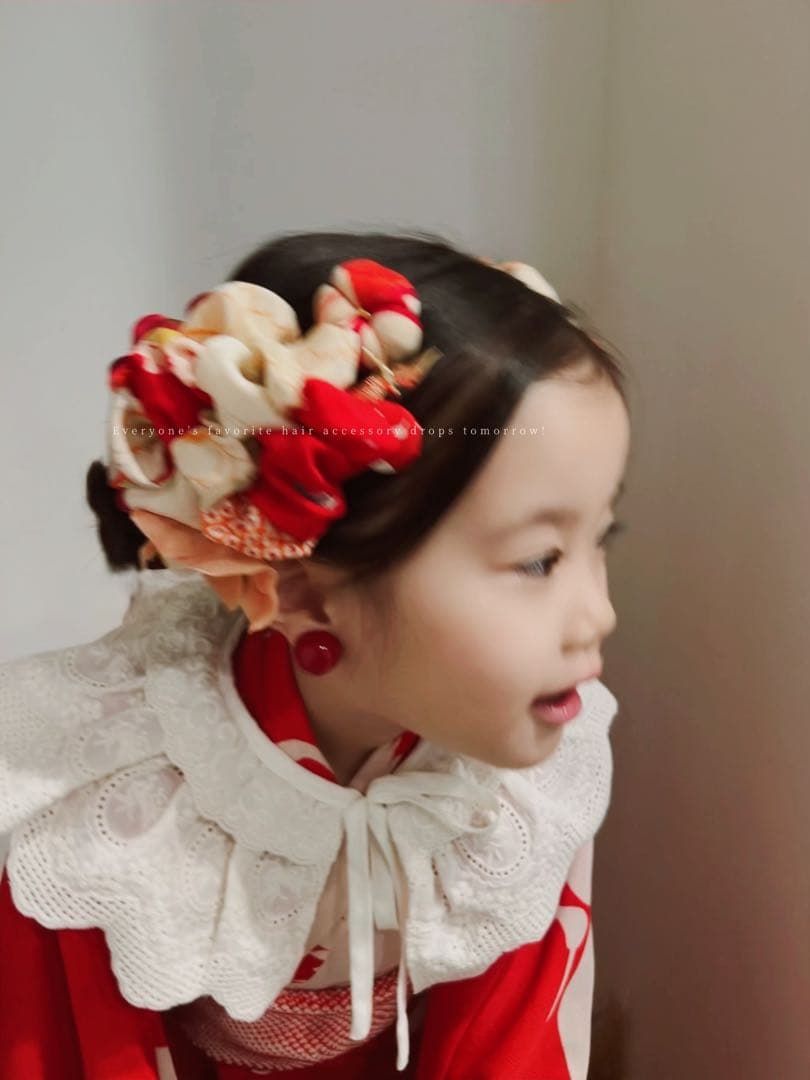 m*@様 七五三　七五三髪飾り　ヘッドドレス　着物髪飾り　リメイク髪飾り　025