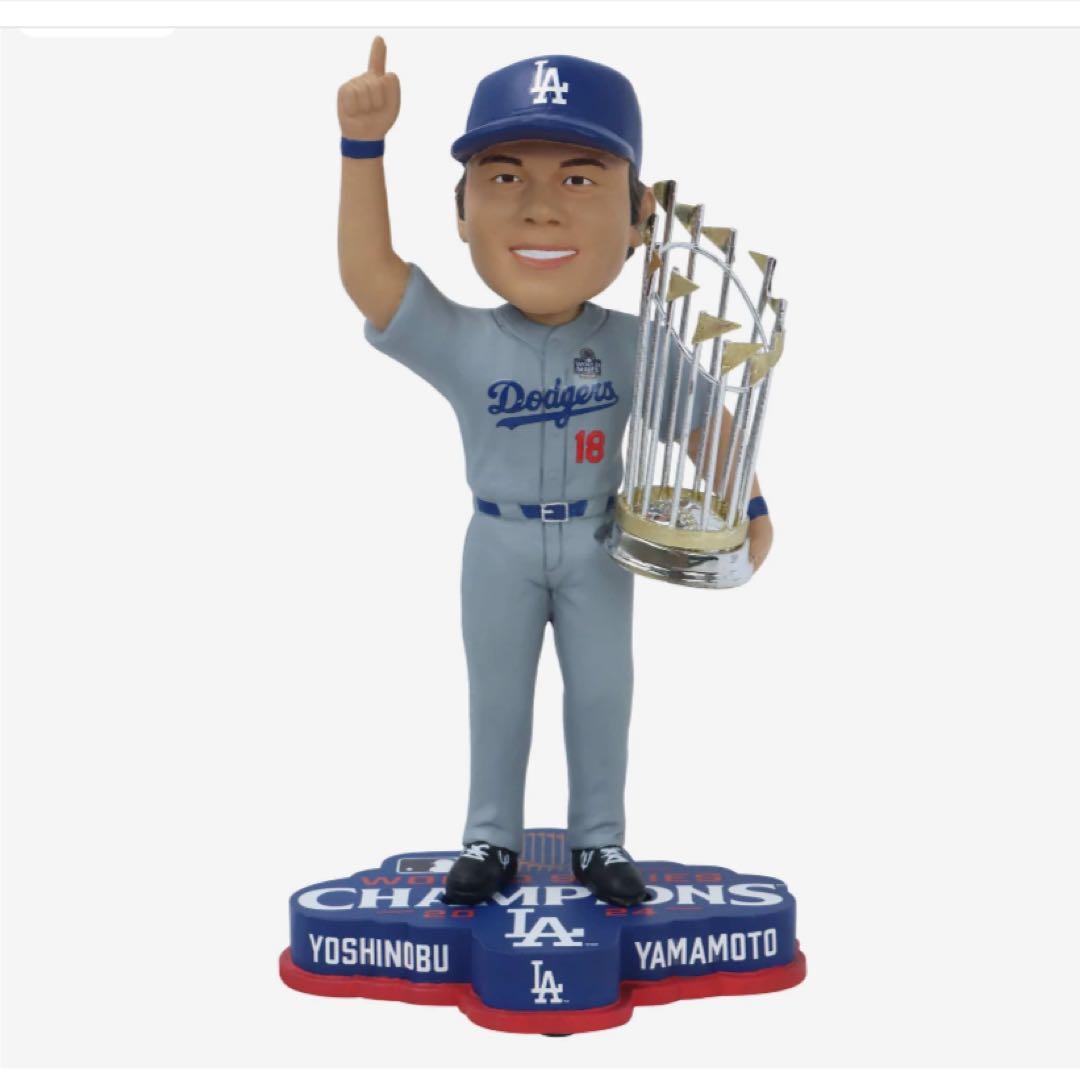 山本由伸　ワールドシリーズ優勝記念　ボブルヘッド　ドジャース