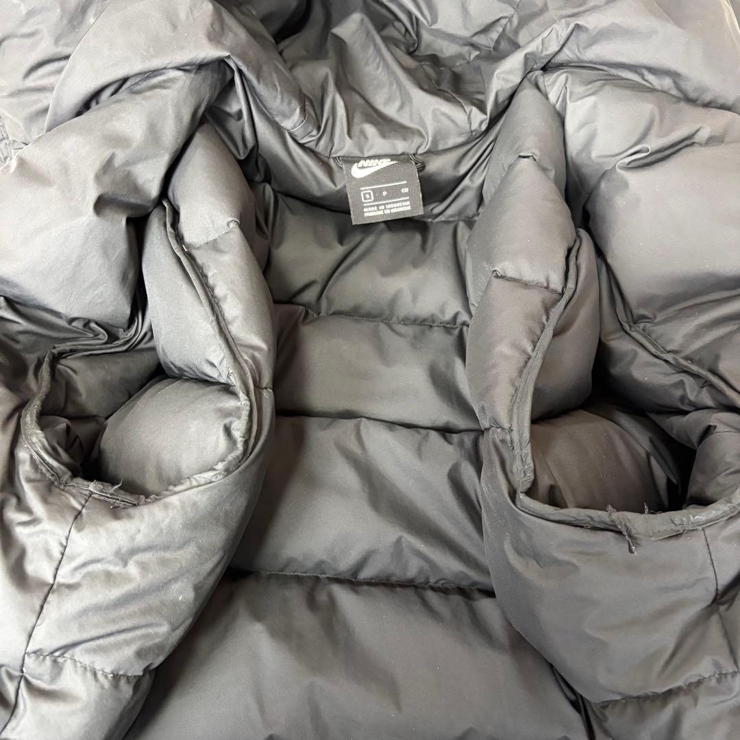 NIKE ナイキ ロングダウン ベンチコート メンズ S ブラック ダウンコート