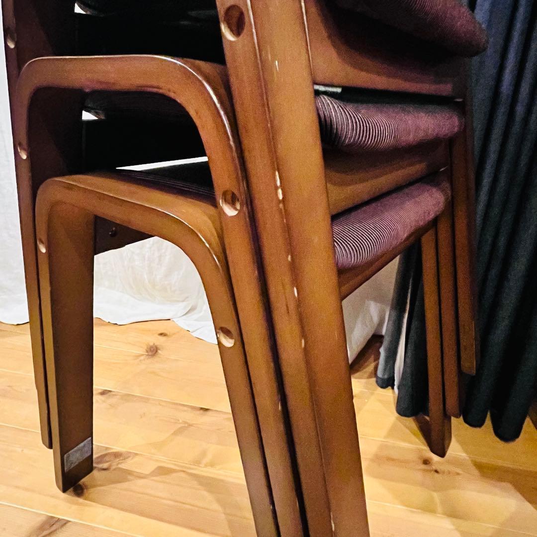 3脚セット NITORI ニトリ 木製 スツール リュークDBR 送料無料