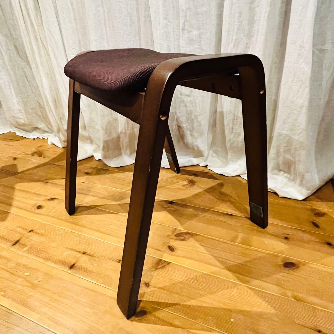 3脚セット NITORI ニトリ 木製 スツール リュークDBR 送料無料