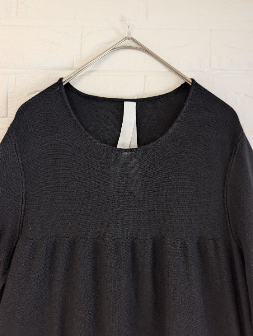 美品 Merlette マーレット ティアード ニットワンピース ブラック XS
