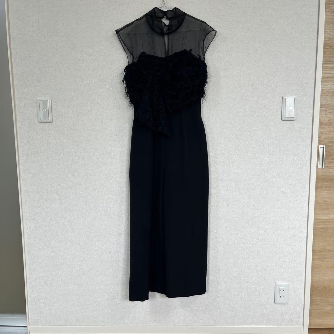 【美品】お呼ばれ　ラグナムーン　パンツドレス　ブラック　M