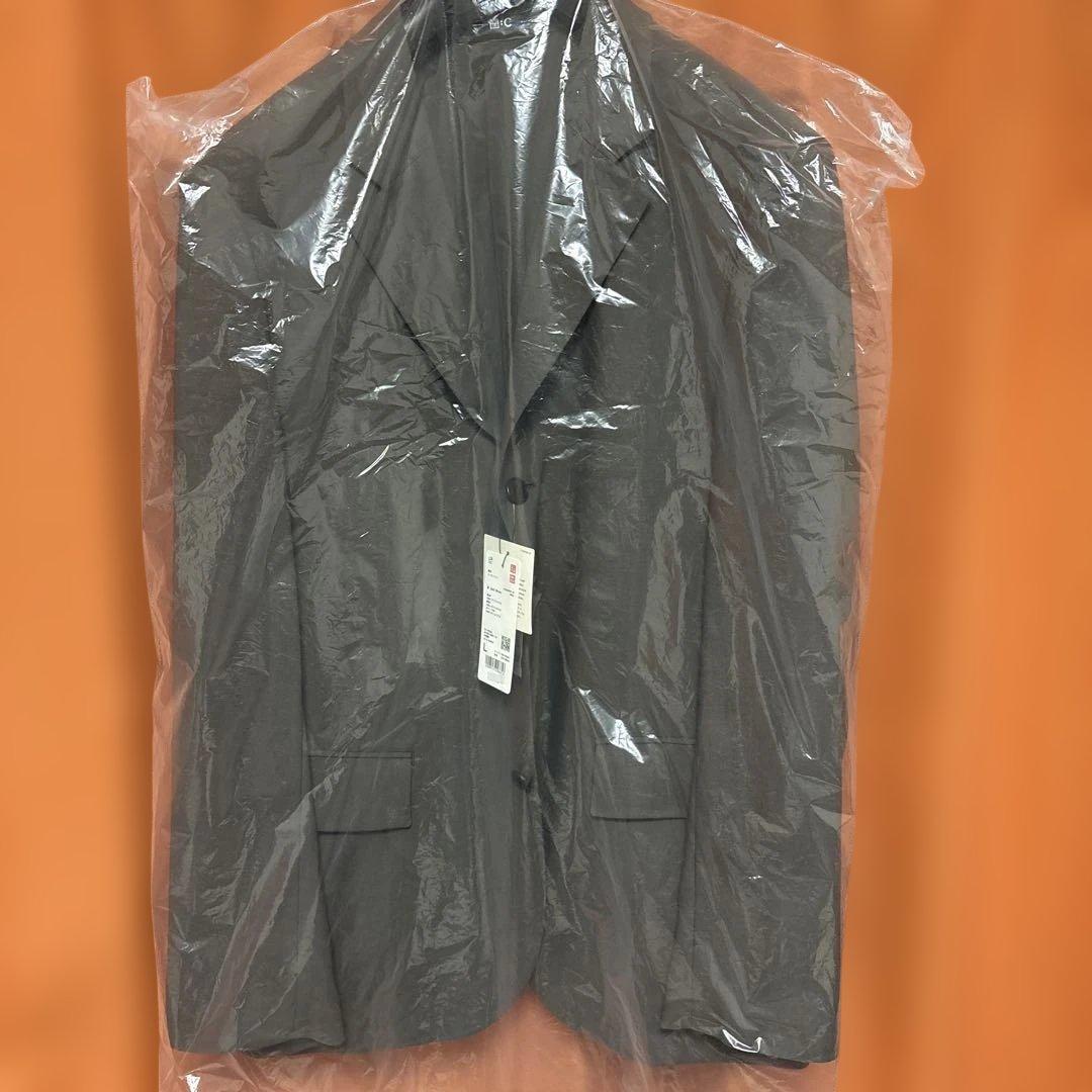 新品　UNIQLO C　感動ジャケット　ダークブラウン　L