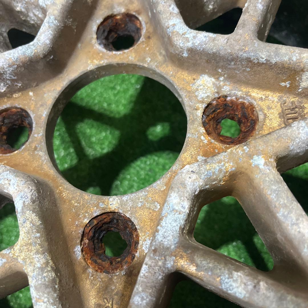 蓮①2本 テクノレーシング　14\" 6J 114.3 4穴　当時物！