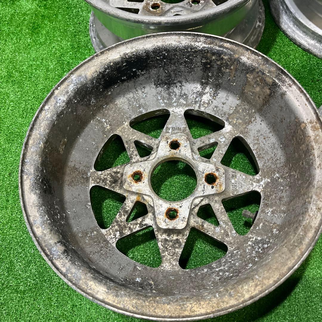 蓮①2本 テクノレーシング　14\" 6J 114.3 4穴　当時物！