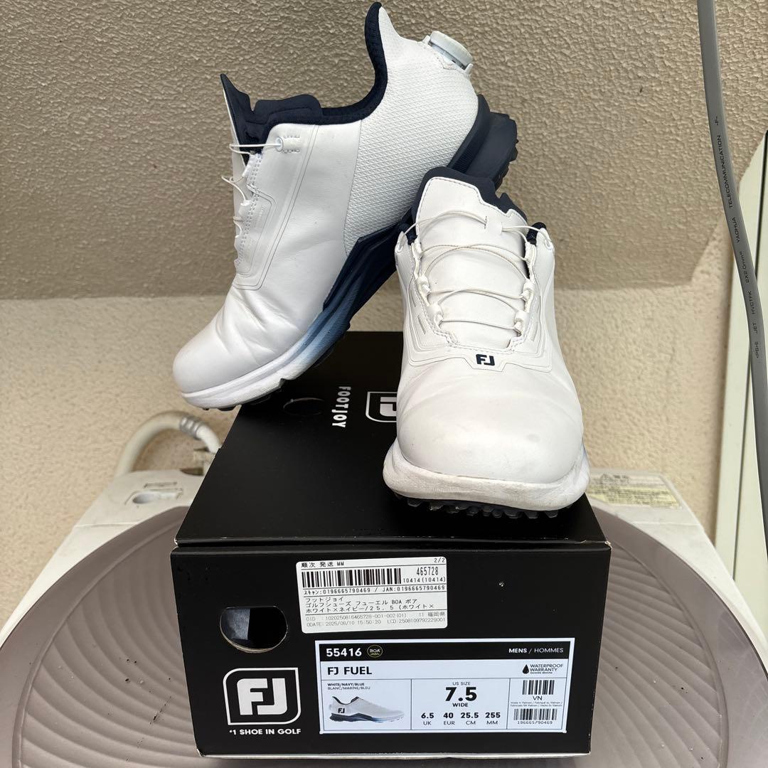 半額‼️フットジョイゴルフシューズ 25.5 フューエル BOA 55416